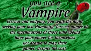 You Are A Vampire